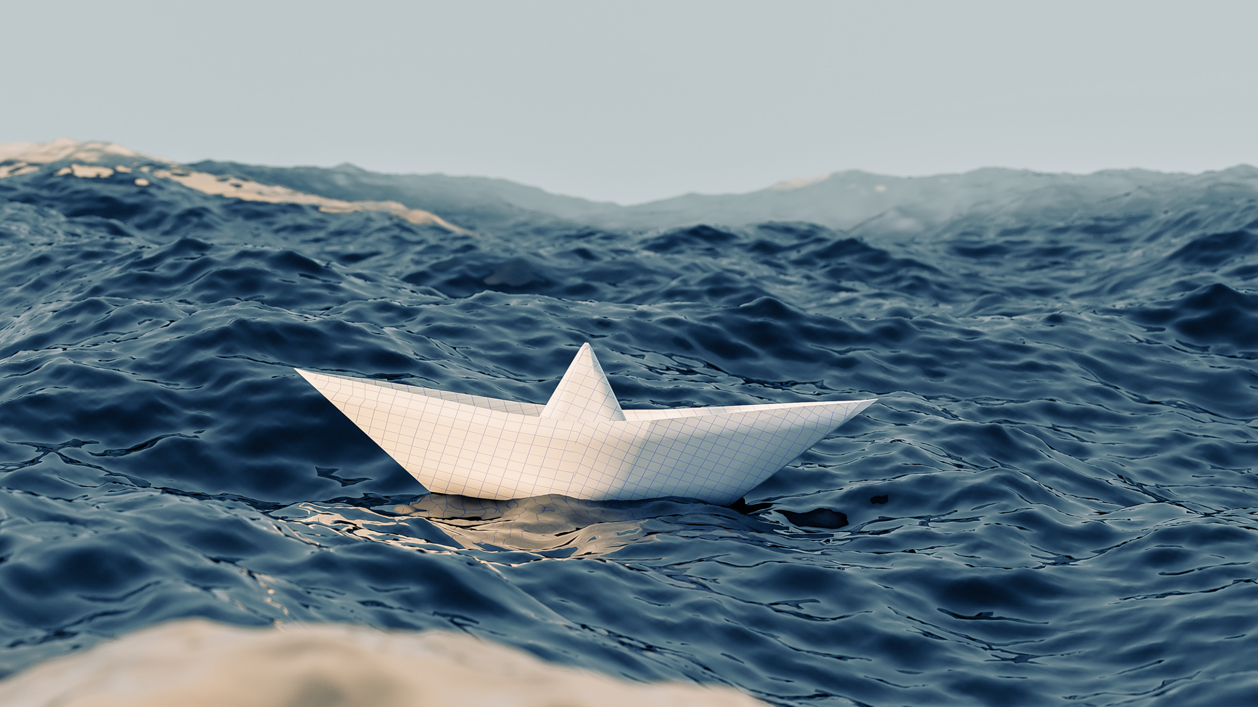 paper boat in storm 1 scaled