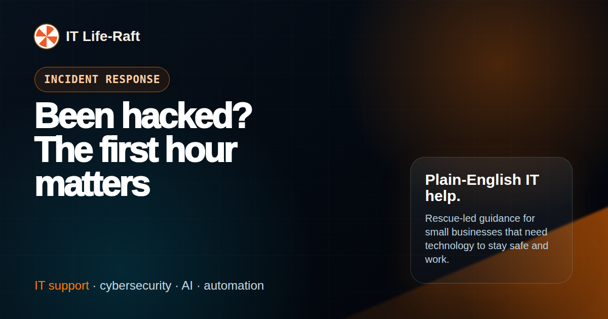 Been hacked? The first hour matters featured image