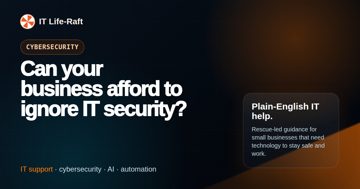 IT security checks for small business risk review