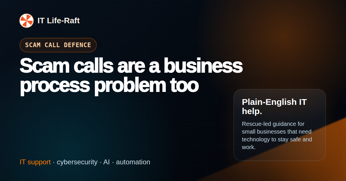 Scam calls are a business process problem too featured image